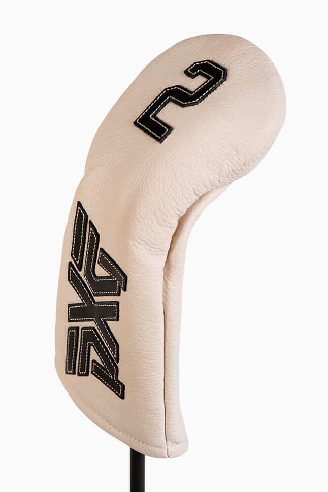 Lifted Leather Cream Fairway Wood Headcover